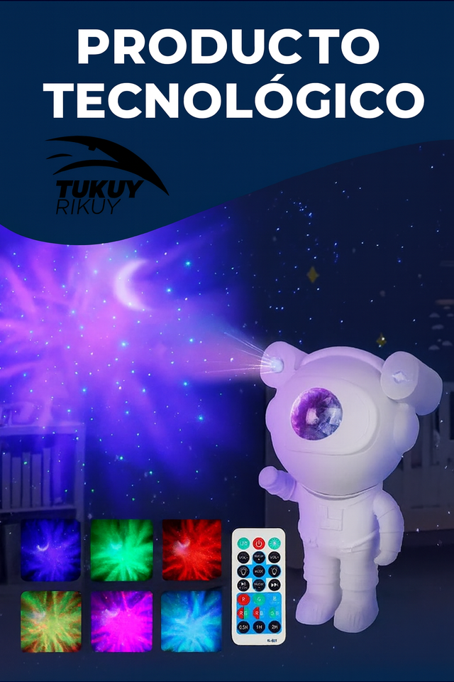 ASTRONAUTA PARLANTE BLUETOOH Y PROYECTOR