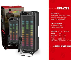 PARLANTE KARAOKE 15´ + MICRÓFONO INCLUIDO