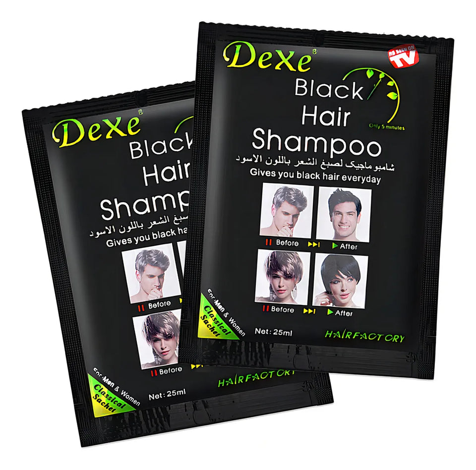 SHAMPOO CUBRE CANAS - TINTE NEGRO