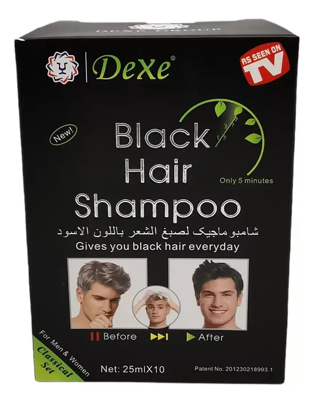 SHAMPOO CUBRE CANAS - TINTE NEGRO