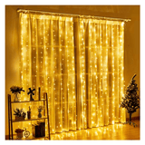 ✨ CORTINA DE LUCES LED DECORATIVAS – LUZ CÁLIDA 3x3 M ✨